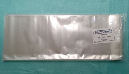 100 - 5&#034; x 12&#034; 1.5 Mil Resealable Polypropylene Bags ULINE