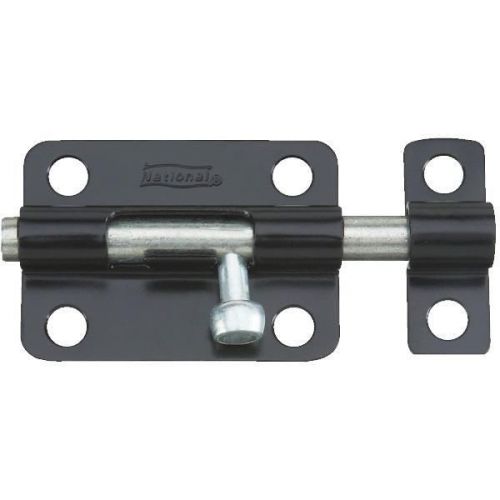 National mfg. n151522 steel door barrel bolt-3&#034; blk barrel bolt for sale