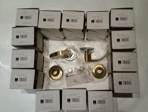 (QTY14) Hager Gold/Brass Medium Grade 2 3617 ARC Single Dummy Door Handle Knob