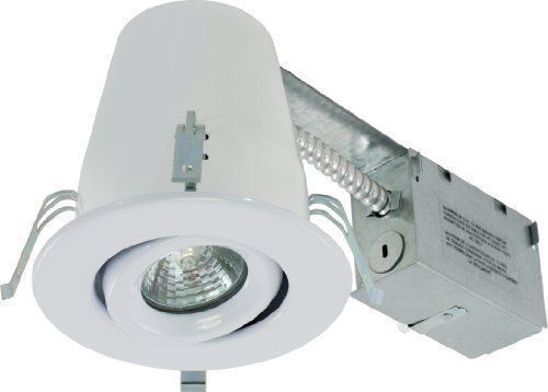 LiteLine RC40218RE-WH All in One, 4&#034; Recessed Lighting Combo, White
