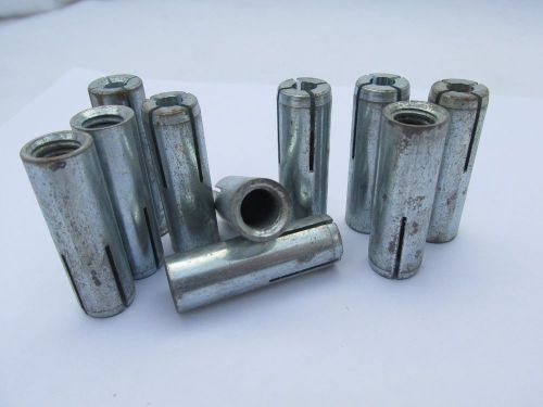 3/8    drop in concrete anchors    pack of 10 for sale
