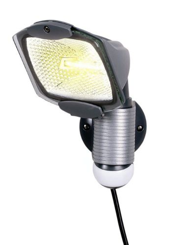 All-Pro MS100PG, 110 Degree 100W Quartz Halogen Motion-activated Plug-in New