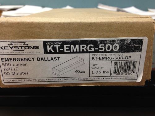 Keystone kt-emrg-500 t8/t12 emergency ballast - new for sale
