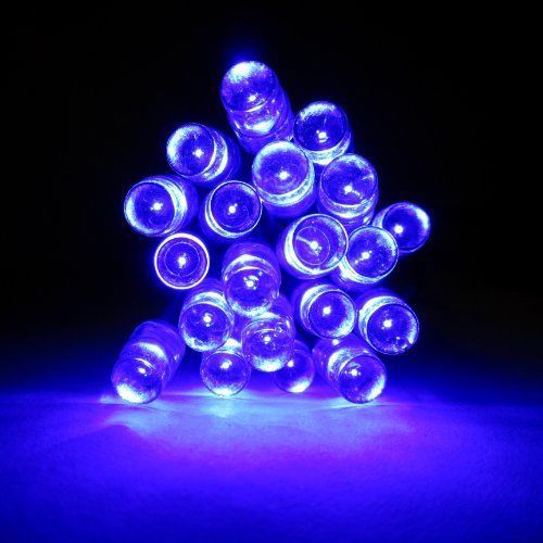 20 LED Battery Operated String Light with Static and Flicker option - Blue LEDs