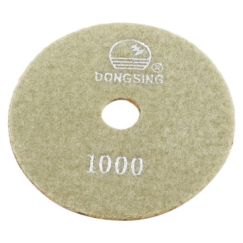 Double sided marble buffing wet dry diamond polishing pad beige 1000 grit for sale