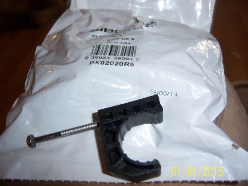 60 new 3/4&#034; plastic pex pipe j hook talon clips w/nail uspnp38 px02020r6 * for sale