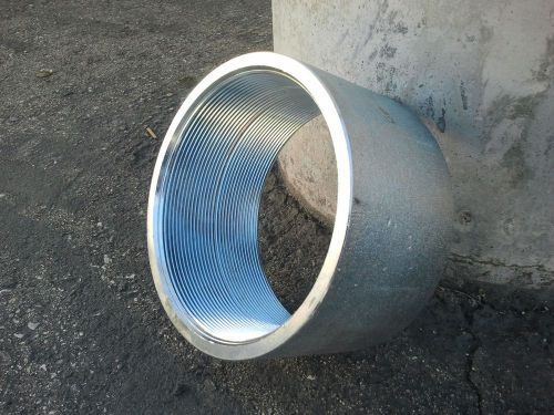 6” coupling zinc plated merchant steel fipt for sale