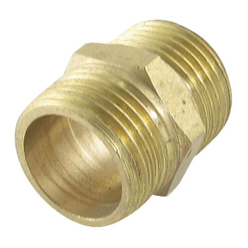 Brass Equal Nipple Male Union Adapter 41/64&#034; x 41/64&#034; for Pneumatic Air Pipe