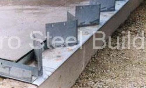 Duro steel arch building 100&#039; metal pre welded industrial base connector plate for sale