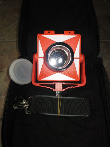 CST Berger Single Tilt Prism for Total Station w/ Padded Case and Cover. New