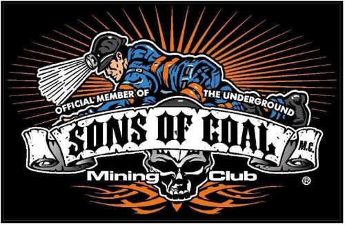 3 -  Sons Of Coal Mining Club Underground Crawl 2&#034; Hard Hat Helmet Sticker H551