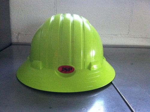Jsp brand usa made green hard hat construction 3d adjustable harness and decals for sale
