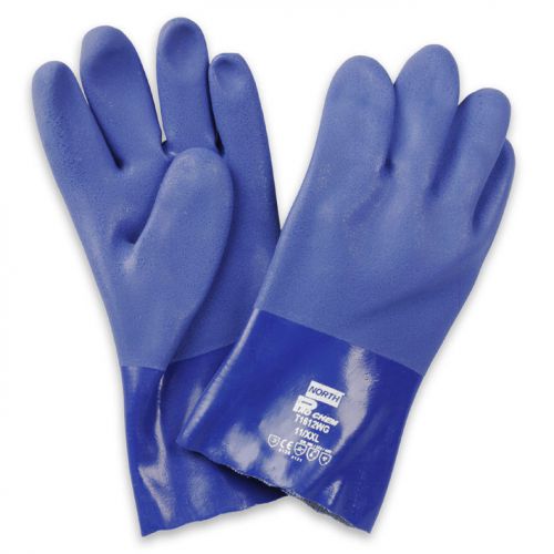 Chemical resistant pvc  double dipped seamless glove t1612wg/11xxl for sale