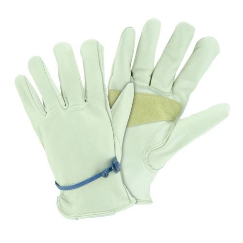 Blue hawk medium unisex leather palm work gloves for sale
