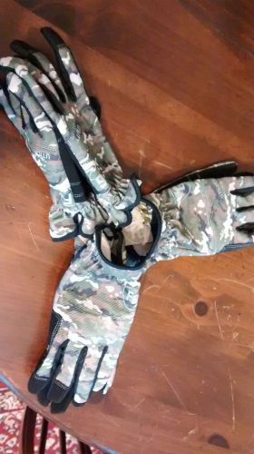 NWT 3 Pair Firm Grip Camo High Performance Work Gloves Large
