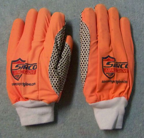 Sarco Impact Gloves Work Protection Orange White