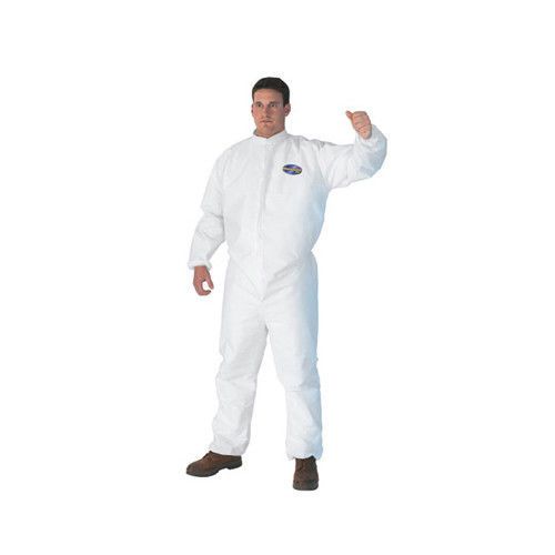 Kleenguard A30 Extra Large Elastic-Back and Cuff Coveralls in White