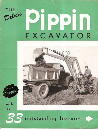 Equipment brochure - pippin - excavator - 33 features - cone - c1960&#039;s (e1423) for sale