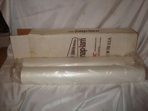 Gbc 3000004 nap-lam thermal lamination film 25in x 500ft 1.5mil, box of 2 rolls for sale
