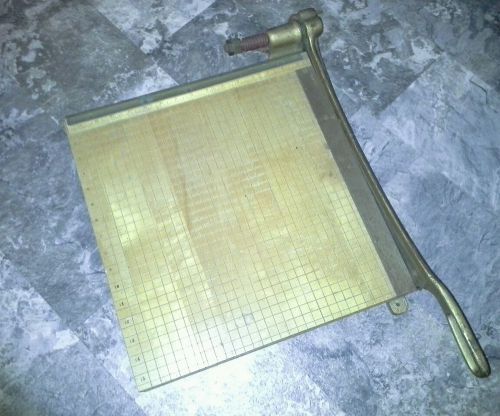 VINTAGE INGENTO No. 5 Paper Cutter 15 inch works beautifully
