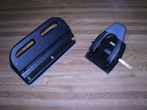 Lot of 2 Acco Hole punches Models 300 3-hole and 50 2-hole Good Used Condition