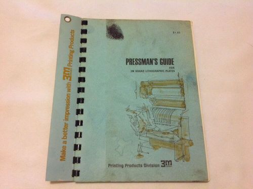 1971 PLATE MAKERS GUIDE FOR 3M LITHOGRAPHIC PLATES