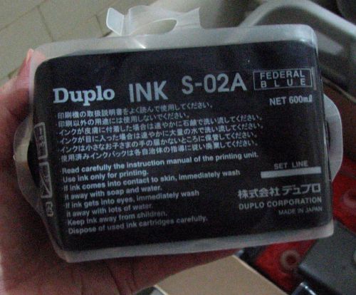 7 DUPLO Federal Blue Ink S-02A 600ml Japan genuine 7 total pouches