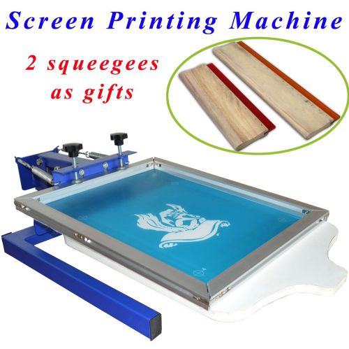 1 color screen printing machine pallet adjustable given 2 squeegees 13&#034; for free for sale