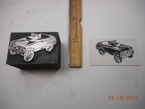 Printing Letterpress Printers Block, Old Fashion Kid&#039;s Pedal Car