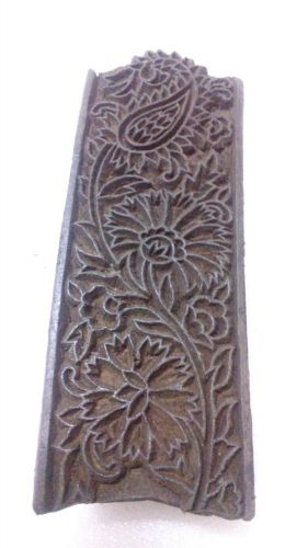 Vintage deep inlay hand carved big blossom bunch textile printing block/stamp for sale
