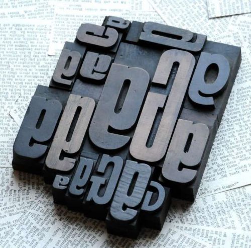 GGGGG mixed set of letterpress wood printing blocks type woodtype wooden printer