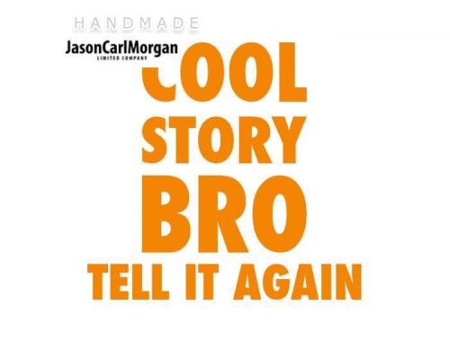 JCM® Iron On Applique Decal, Cool Story Bro Neon Orange