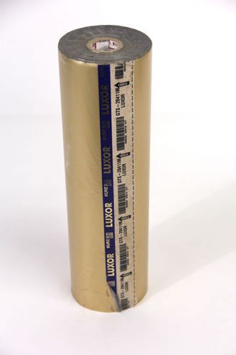 HOT STAMP FOIL | 1 roll Matte Gold | 12&#034; wide X 750&#039; length | Luxor GTS-28411M