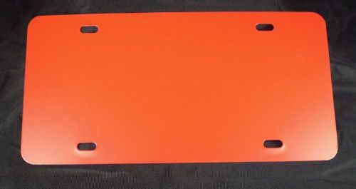 6x12 license plate blank orange for sale