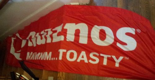 Quiznos Feather Swooper Flag Banner mmmm Toasty Advertising New Free Ship