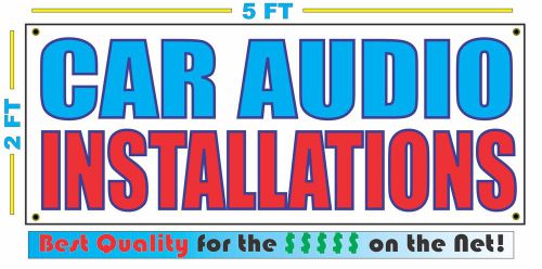 CAR AUDIO INSTALLATIONS Banner Sign NEW Larger Size Best Quality for The $$$