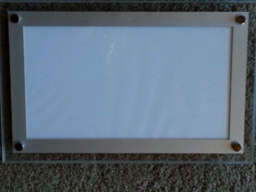 Acrylic frame LED light box for poster inserts 14&#034; x 9&#034;