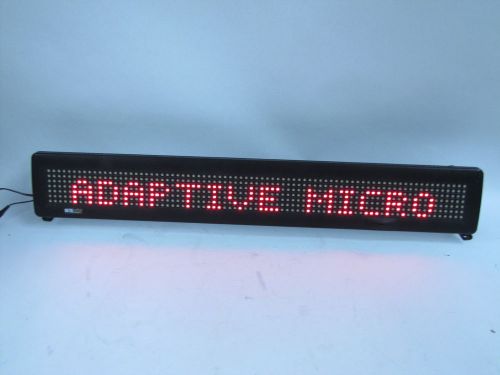 ADAPTIVE MICRO SYSTEMS BETA BRITE PRISM 1196-80x7-RGB-3 LED DISPLAY SIGN