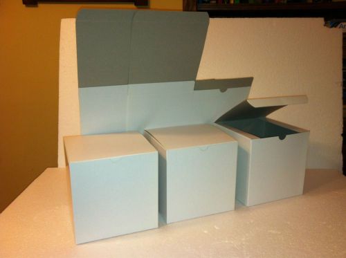 Gift Boxes White Kraft 6&#034; by 6&#034; by 6&#034; Packs of ten