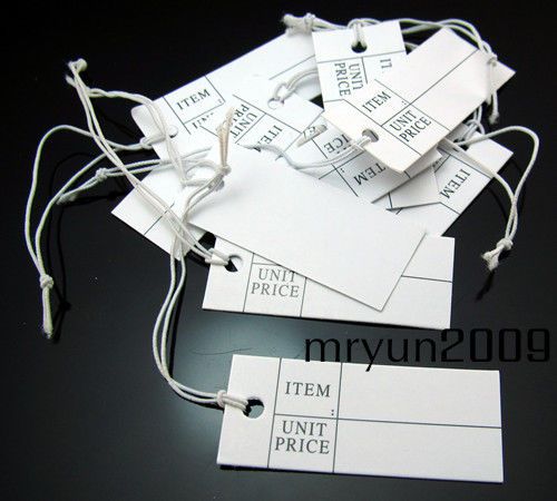 FREE 100PCS Jewelry Price Tags Wholesale Jeweler Store Display String Reseller