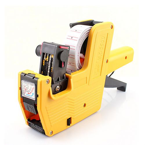 Yellow CROW MX-5500 Price Labeller Lable Tag Tagging Gun Shop Store Equipments
