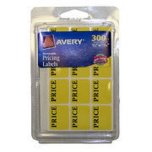 Avery Labels Removable Price Tags Yellow 300ct Brand New Avery 6752 Tags
