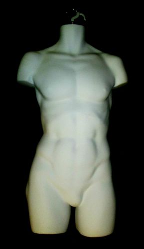 MALE FORM CLOTHING MANNEQUIN WITH HANGING HOOK