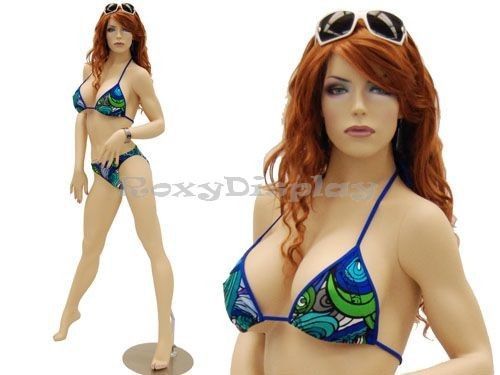 Sexy big bust fiberglass female mannequin #md-ack3x for sale