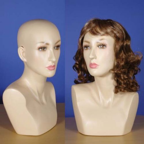 Brand New 16&#034; Flesh Tone Female Mannequin Head 111N 