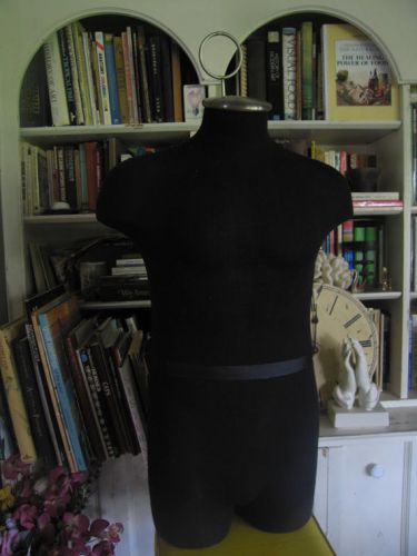 Soft pin-able Mannequin Torso Black Male Dress Form Dressmaker,retail display
