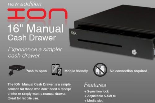 POS-X ION 16&#034;  Manual Cash Drawer