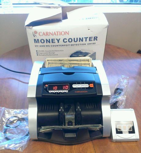 Carnation Money Counter UV and MG counterfit detection CR180