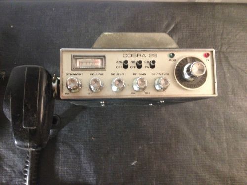 Vintage Cobra 29 Solid State Citizens Band Radio Dynascan CB 23 Channel w/ mic