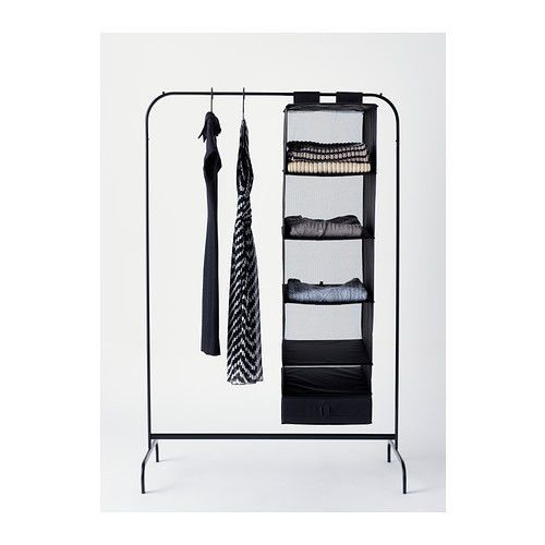 New IKEA MULIG Clothes Garment Display Rack Black **Free Shipping**